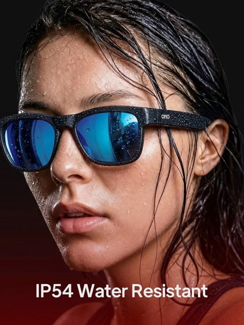 Oho Smart Glasses Polarized Sunglasses Bluetooth Speaker UV Protection VoiceCTL